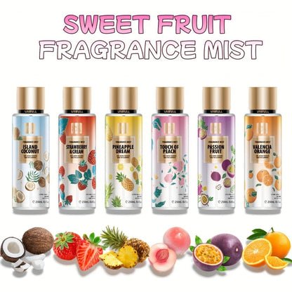 Floral Fruity Eau de Toilette Body Spray for Women 8.4oz – Long-Lasting Hair & Body Mist, 13 Scents Colorful Bottle