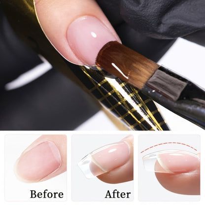 Clear Nail Extension Builder Gel Kit, Three 100g Containers for UV LED Manicure Length and Structure