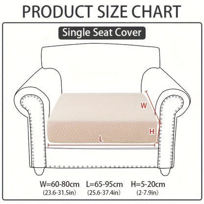 Sofa Cover Sectional Panel Options for Single to 4 Seats, Chaise, Armrest Pair or Backrest in Five Colors