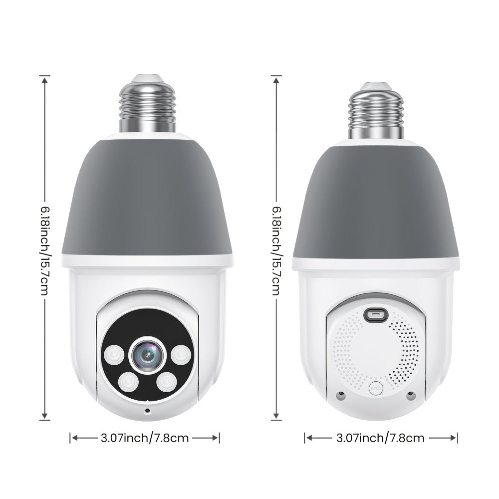 AI Auto Tracking Security Camera 360° Panoramic 1920P, Infrared Night Vision Two-Way Audio 2.4GHz USB Charging