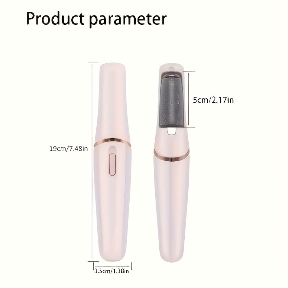 Electric Foot File Callus Remover IPX4 Waterproof 2 Interchangeable Grinding Heads 2 Speed Settings Auto