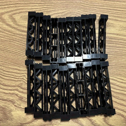 2x2x10 Pillar Support Bricks 20pcs Black – LEGO-Compatible Column Rod Blocks for MOC City Train Girder Military Architecture Builds