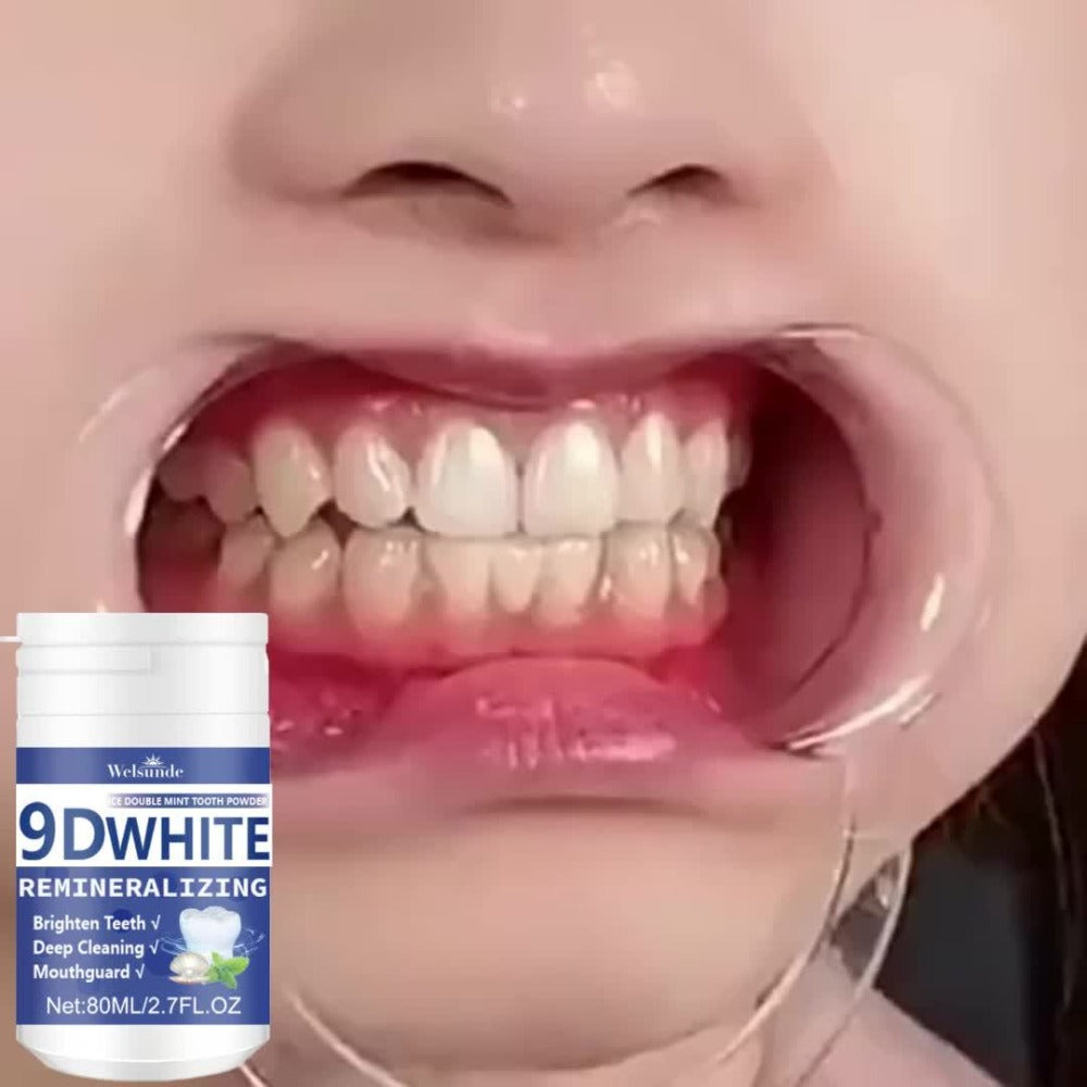 Hydroxyapatite Tooth Powder 2-Pack Remineralizing Fluoride-Free Deep Cleaning Whitening Mint Toothpowder