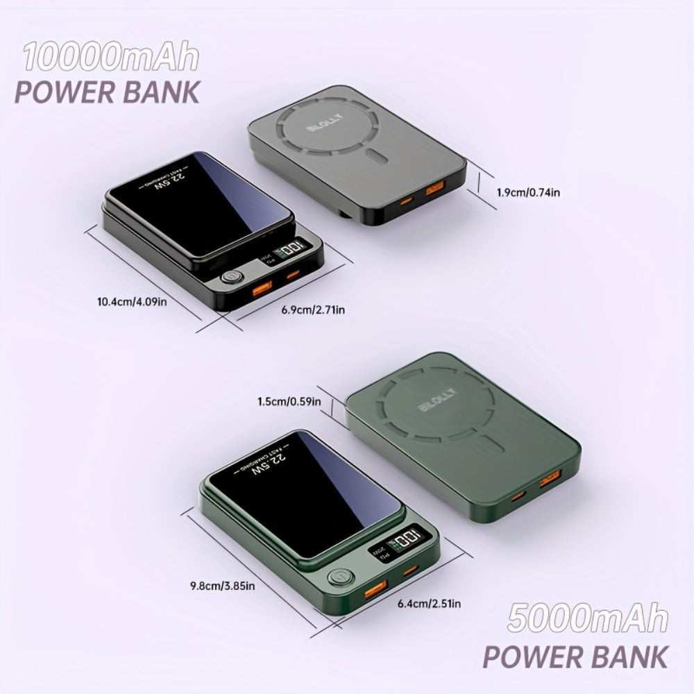 15W Magnetic Wireless Power Bank 5000 10000 15000mAh, 30W PD Fast Charging for an Everyday Personal Care Routine