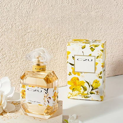 Eau de Toilette Gardenia Fragrance for Women 50ml Spray in Faceted Bottle and Floral Boxed Presentation