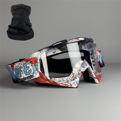 Ski Goggles Set with Black Headband – TPU Frame PC Lens Mirror Coating, Thick Foam Pad, Adjustable Strap, 28+ Color Styles