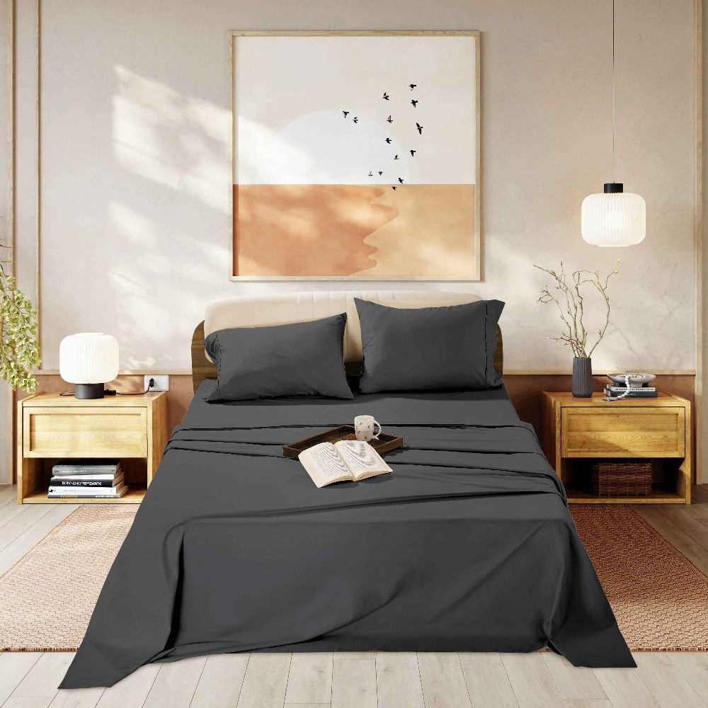 Egyptian Cotton Sheet Set, 1000 Thread Count Sateen Bedding with 16-Inch Deep Pocket, Twin-Full-Queen-King Sizes