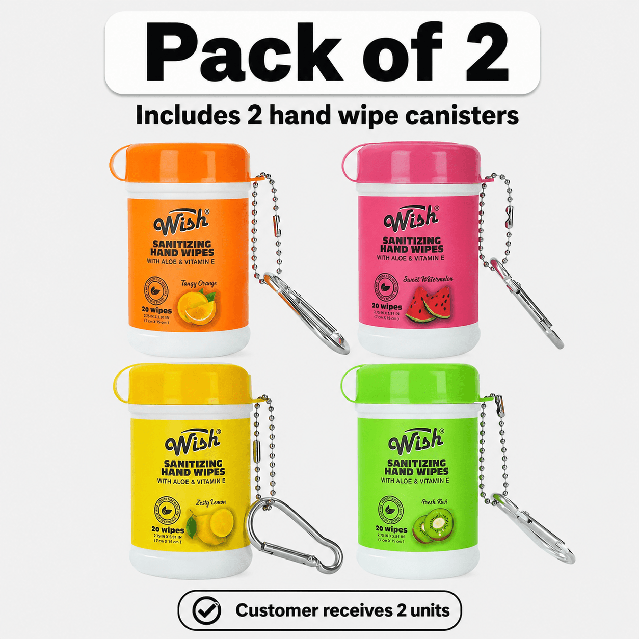 Disposable Hand Wipes Assorted Packs – Portable Travel Size Hand Cleaning Wipes for Everyday Use