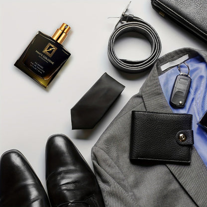 Men's Pheromone Cologne 50ml, Natural Fresh Aromatic Scent, Confidence Boosting Fragrance Spray for Men