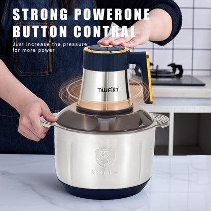 Electric Meat Grinder 5-Speed 6-Blade Food Chopper - 1.32 Gal Household Mincer for Meat Vegetables Garlic Puree Juice Noodles
