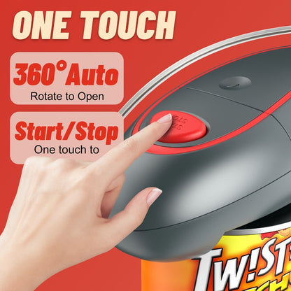 Electric Can Opener One-Touch Automatic – Smooth Edge Battery Operated Handheld Opener for All Can Sizes, Best Kitchen Gadget for Seniors