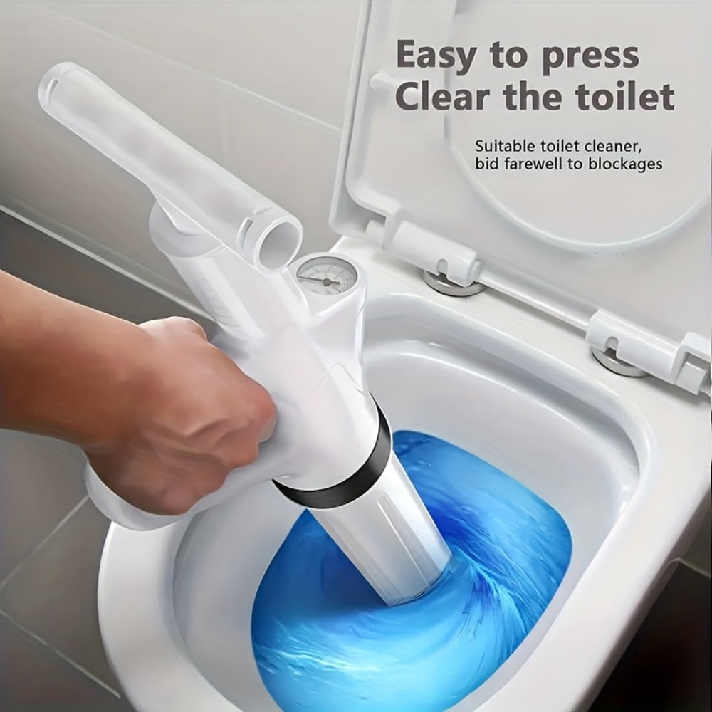 Drainage Spray Gun with Adjustable Pressure – Air Plunger Tool for Unclogging Toilets Sinks & Floor Drains