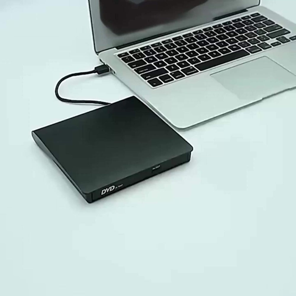 USB External DVD Drive with Storage Bag - Portable CD DVD-ROM CD-RW DVD-RW Burner Recorder Player for Laptop Desktop PC