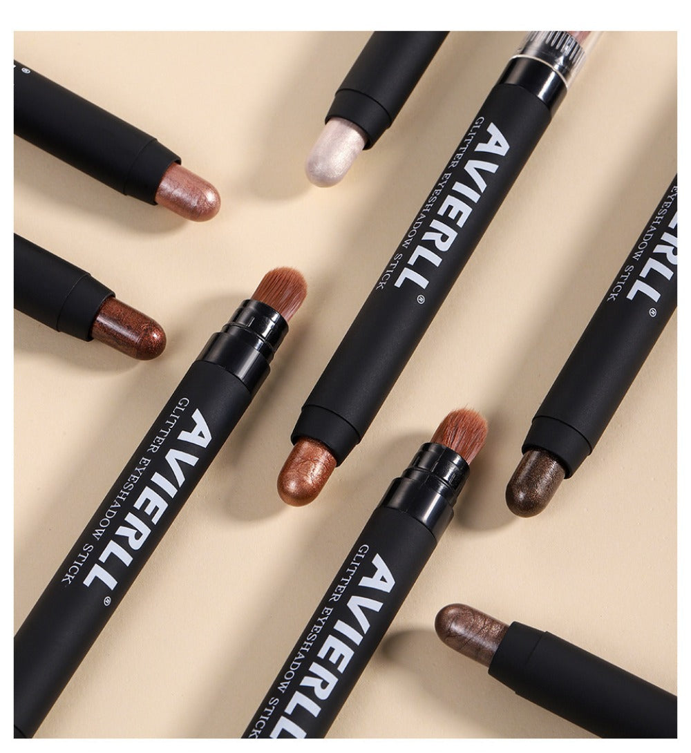 Waterproof Eyeshadow Stick Set 8 Piece, Shimmer, Pearlescent & Matte Eye Shadow Pencils, Creamy Blendable Formula