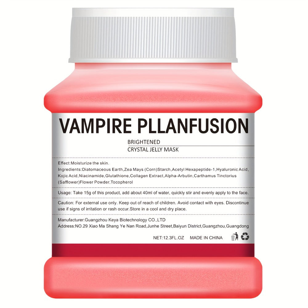 Lactic Acid Jelly Peel-Off Face Mask 12.3 fl oz - Vampire Plasma Exfoliating Mask for Bath Time, Home Spa and Personal Care