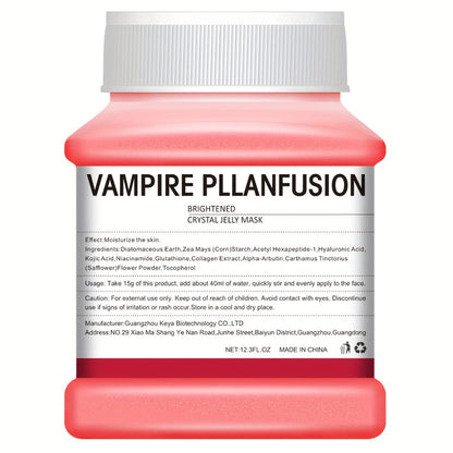 Lactic Acid Jelly Peel-Off Face Mask 12.3 fl oz - Vampire Plasma Exfoliating Mask for Bath Time, Home Spa and Personal Care