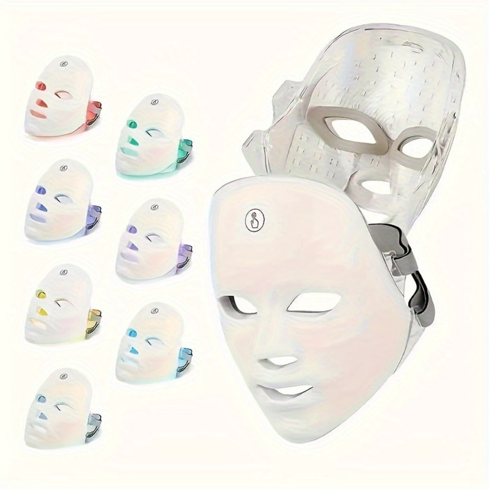 Photon Skin Rejuvenation Wand 7-Color LED Beauty Device - Multifunctional Home Facial Care Tool for