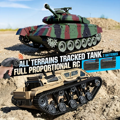 RC Military Tank for Boys Ages 6+ with the Listed Color, Size or Set Options for Everyday Use