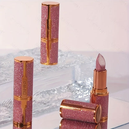 Shimmer Lipstick Set 2 Piece, Starry Sky High Gloss Waterproof Lip Color, Durable Glossy Shiny Lips Makeup for Women