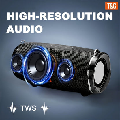TG187 IPX4 Waterproof Outdoor Bluetooth Speaker | Dual Speakers, 4800mAh Rechargeable Battery, TWS Stereo Pairing