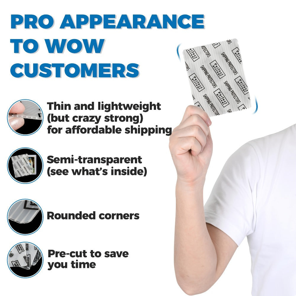 Trading Card Shipping Protectors 60/120/510 Count 3.5x4.5 Inch – Premium Rigid Plastic Card Mailer Inserts for Sports Cards
