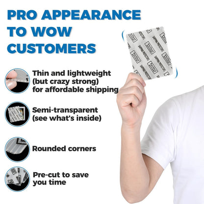 Trading Card Shipping Protectors 60/120/510 Count 3.5x4.5 Inch – Premium Rigid Plastic Card Mailer Inserts for Sports Cards