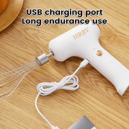 Wireless Electric Whisk Handheld Mixer - Rechargeable Cordless Egg Beater with Vertical Stand Design