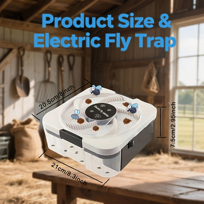 Fly Trap, Electric USB Rechargeable Indoor Kitchen Farm No Consumables for Garden, Yard and Pest Management