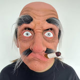 Old man smoking a cigarette