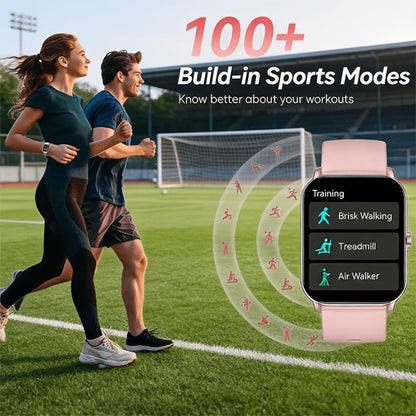 Smartwatch with Remote Photo Control & Bluetooth Calling, Large Screen Unisex, Message Notifications, Multiple Sport Modes, Heart Rate