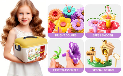 Flower Garden Building Toys for Kids 235 Pieces with the Listed Color, Size or Set Options for Everyday Use