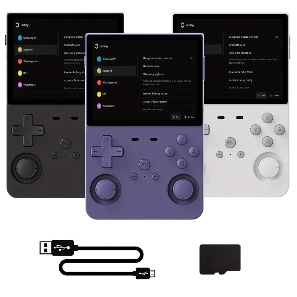 Handheld Game Console L35 with 3.5-Inch IPS HD Display, Open- Linux & 64GB/128GB Storage Options