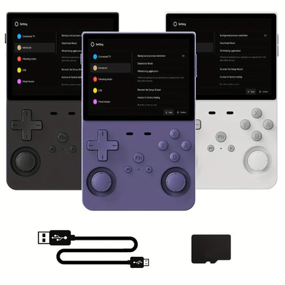 Handheld Game Console L35 with 3.5-Inch IPS HD Display, Open- Linux & 64GB/128GB Storage Options