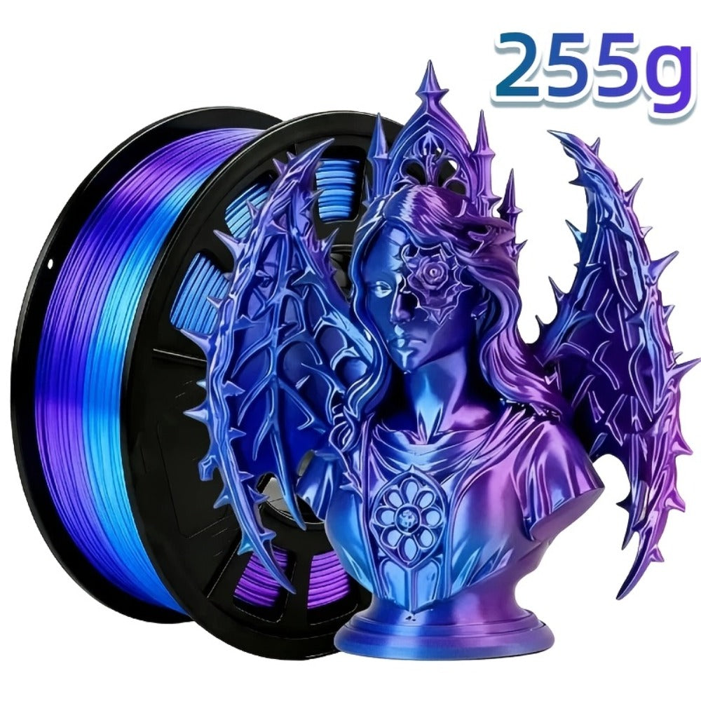 3D Printer Filament Dual-Color PLA 1.75mm 250g Spool with Nine Two-Tone Color Combinations