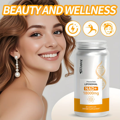 NAD+ Booster Liposomal 18000mg with Quercetin, Trans-Resveratrol & D-Ribose for Energy, Focus, Anti-Ageing & Antioxidant Support