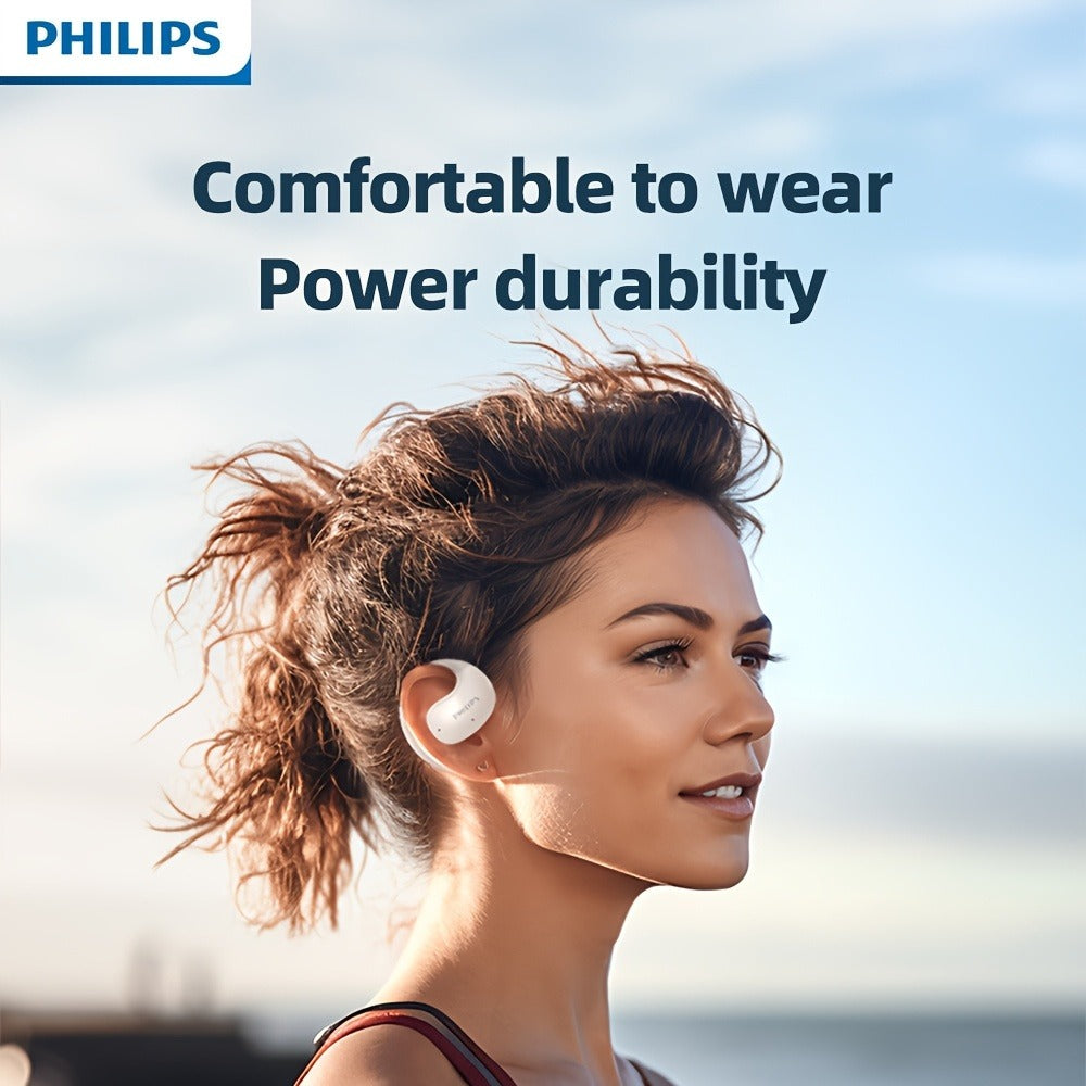 True Wireless Earbuds Philips TAT2708 Open-Earhook Set with Call Noise Reduction, Touch Controls and USB-C Case