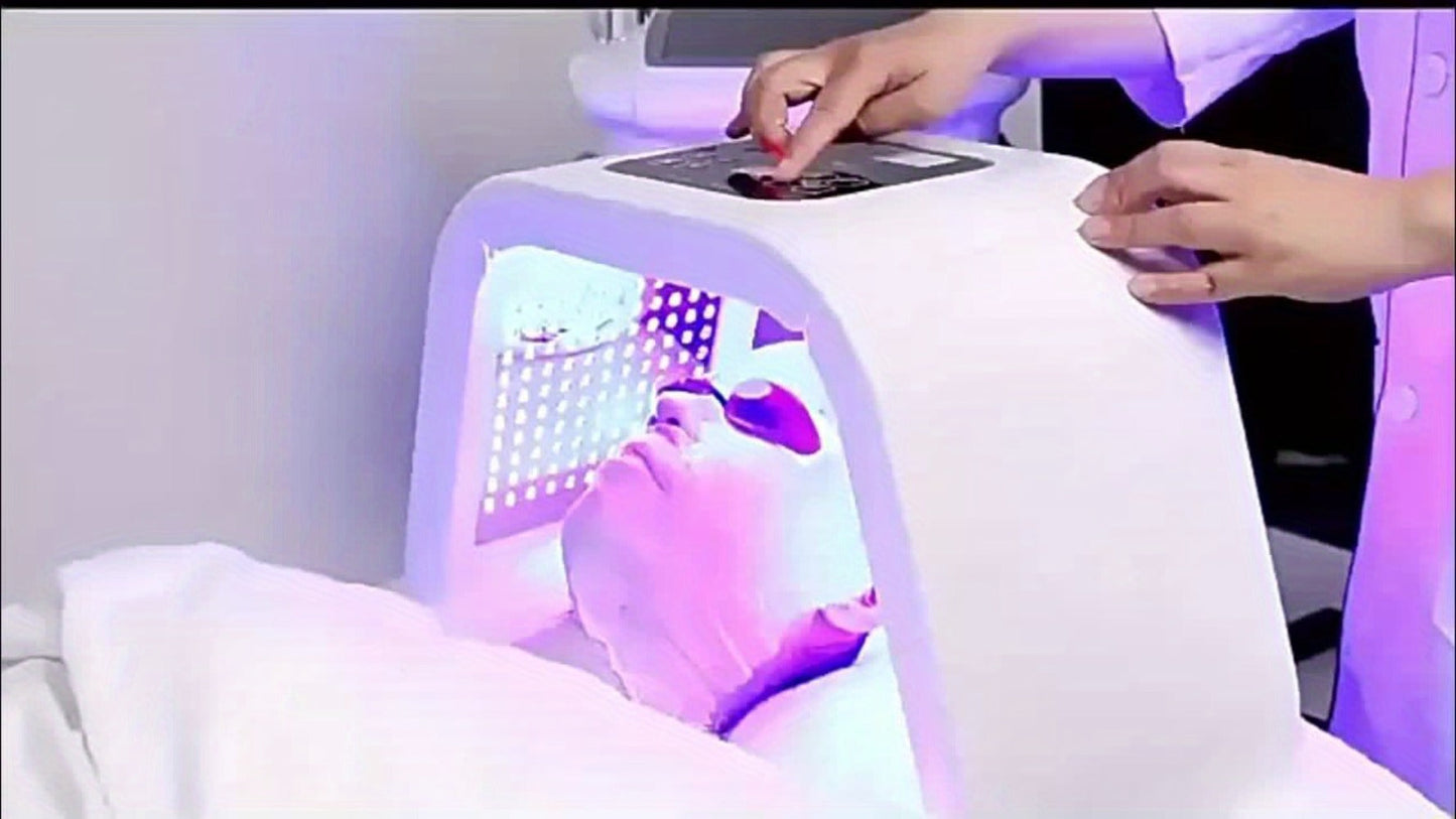 7 Color LED Skin Care Device Photon Therapy Spectrometer Wrinkle Acne Treatment Face for Entryways, Bedrooms and Living Spaces