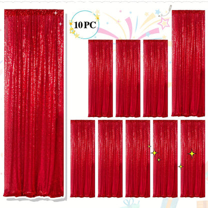 Sequin Backdrop Curtains 2FTx8FT Glitter Photography Background Panels for Party Wedding Birthday for an Everyday Personal Care Routine