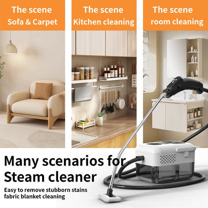 Portable Steam Cleaner High-Temperature High-Pressure Handheld Steamer for Home, Carpet, Tile & Grout Cleaning