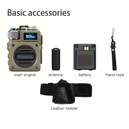 POC Walkie Talkies Long Range Two-Way Radio with SIM Card – No Monthly Fee, 5000-Mile Nationwide Coverage, Shock & Dust Proof for Truckers