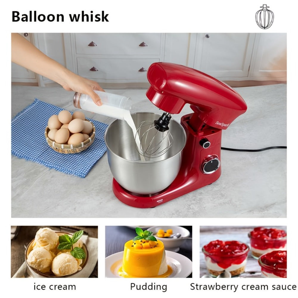 3-in-1 Stand Mixer 10-Speed Tilt-Head with Pulse - 5.5QT Stainless Steel Bowl Kitchen Mixer with Dough Hook