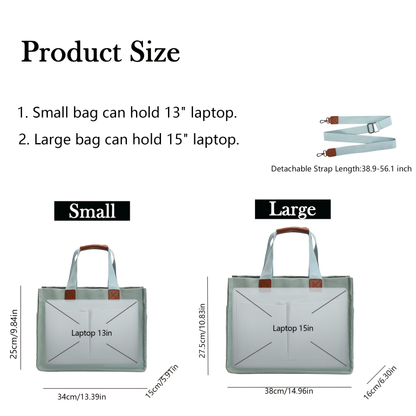 Large Utility Tote Bag for Women with Multiple Pockets, Adjustable Strap and Small or Large Sizes