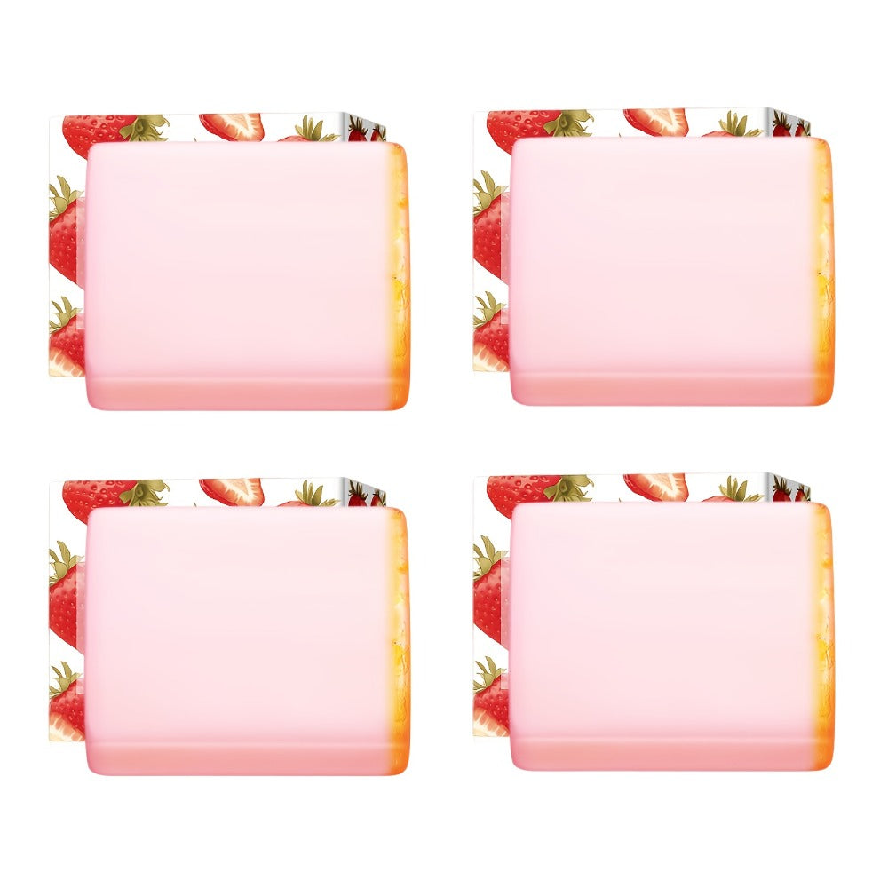 Intimate Cleansing Soap Rose Essence Built-in Bubble Net Rich Foam pH Balance Private Parts Soap for Women Peach Strawberry 2pcs 4pcs