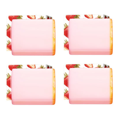 Intimate Cleansing Soap Rose Essence Built-in Bubble Net Rich Foam pH Balance Private Parts Soap for Women Peach Strawberry 2pcs 4pcs