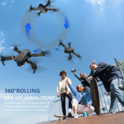 E88 Foldable Drone with Dual Camera with the Listed Color, Size or Set Options for Everyday Use