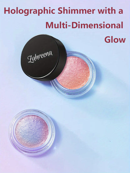 Holographic Glitter Eyeshadow Gel Jelly Shimmer Waterproof Long-Lasting Indigo Twilight Purple Blue Gradient Eye Makeup for Party Halloween