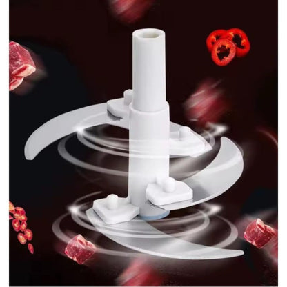 Manual Food Chopper 2L Pull Cord Vegetable Chopper Onion Mincer Garlic Press Meat Grinder for Home Cooking, Dining and Outdoor Meals