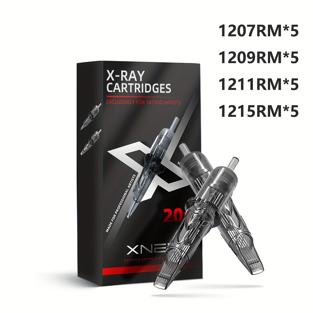 Tattoo Cartridge Needles with XNET X-RAY Label, 20-Piece RL RS or RM Code Combination Packs