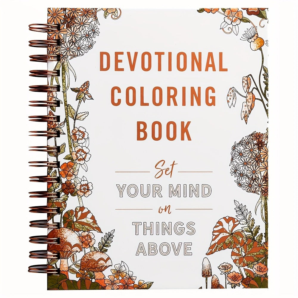 Christian Coloring Book for Adults, Devotional Faith-Based Mindfulness Art with Scripture, Guided Meditation & Stress Pages for Women