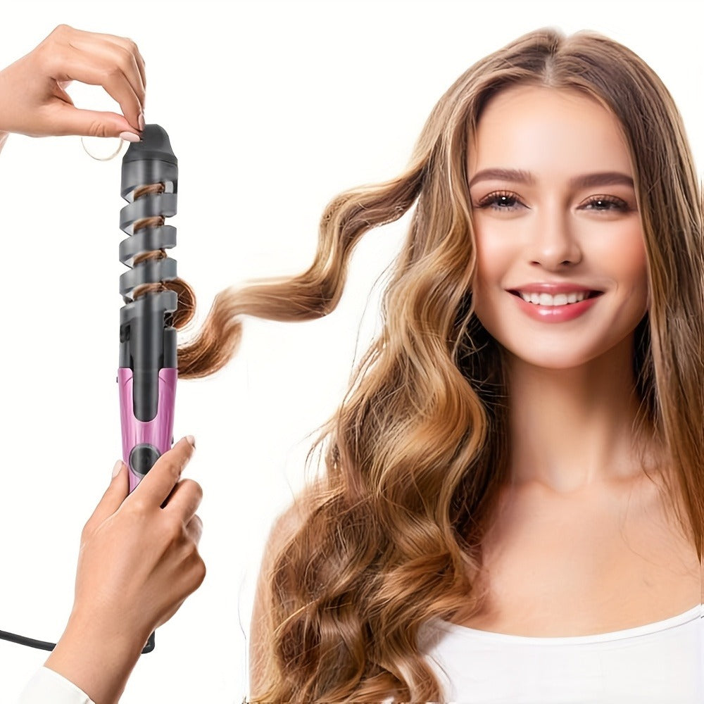 Spiral Curling Wand for Women Professional Hair Curler Electric Curl Iron Fast Heat-Up Waves, for Home, Travel and Salon Hair Styling